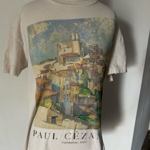 Abercrombie & Fitch Beige Graphic Paul Cézanne Print Tee